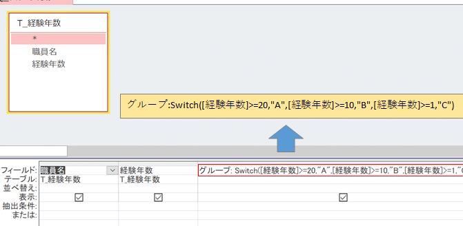 AccessのSwitch関数:複数条件分岐 1 accesse381aeswitche996a2e695b0efbc9ae8a487e695b0e69da1e4bbb6e58886e5b290